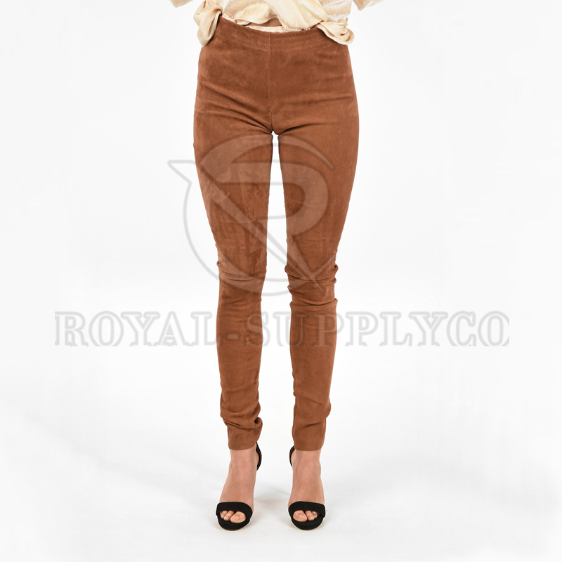 Suede Leather Pants